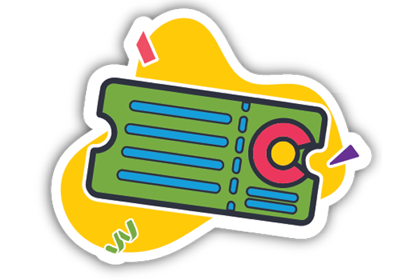 Illustration of Colorado event ticket