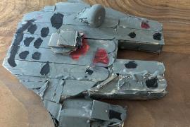 It is Han Solo's ship from star wars.