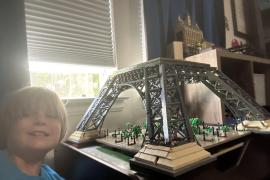Eiffel Tower LEGO build. Tallest LEGO ever. 
