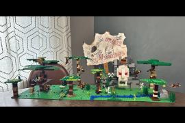 Fighting off the skeletons for the lost treasure!