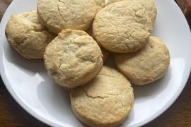 A plate of biscuits I made 