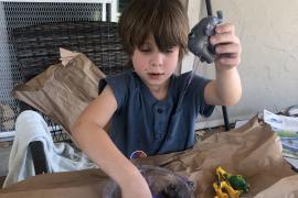 Making slime for the first time!