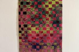 Papel colorido entretejido