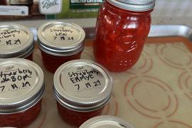 Completed Freezer Strawberry Jam 