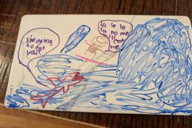 dry erase comic drawing
