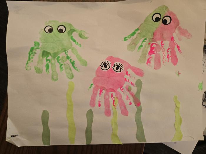 hand print jellyfish