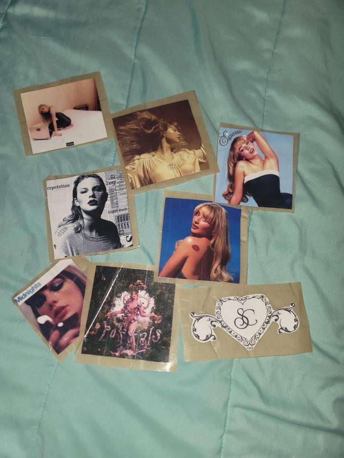 I made my own stickers of my favorite artists