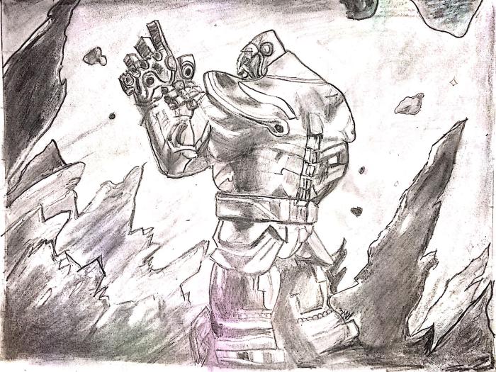 Amit Munda - Thanos sketch ✏