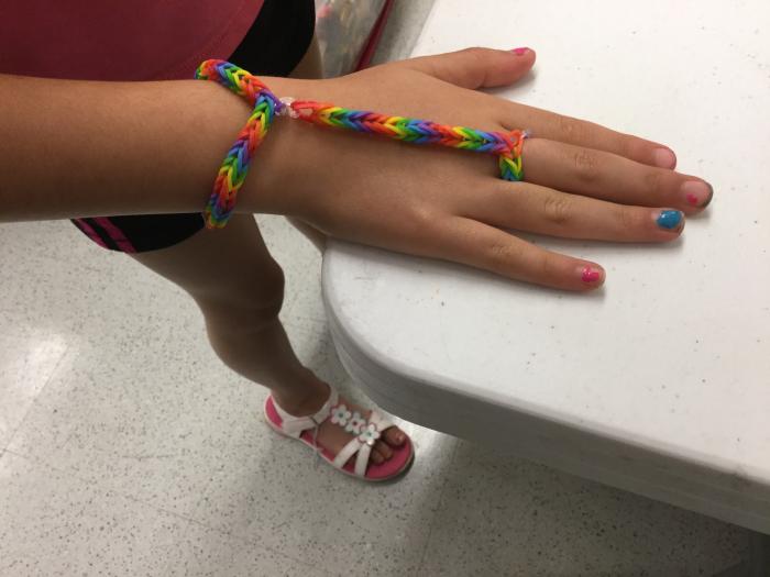 Little Boy Wearing Colorful Loom Band Rubber Bracelets And Ring Stock  Photo Picture And Royalty Free Image Image 26283431
