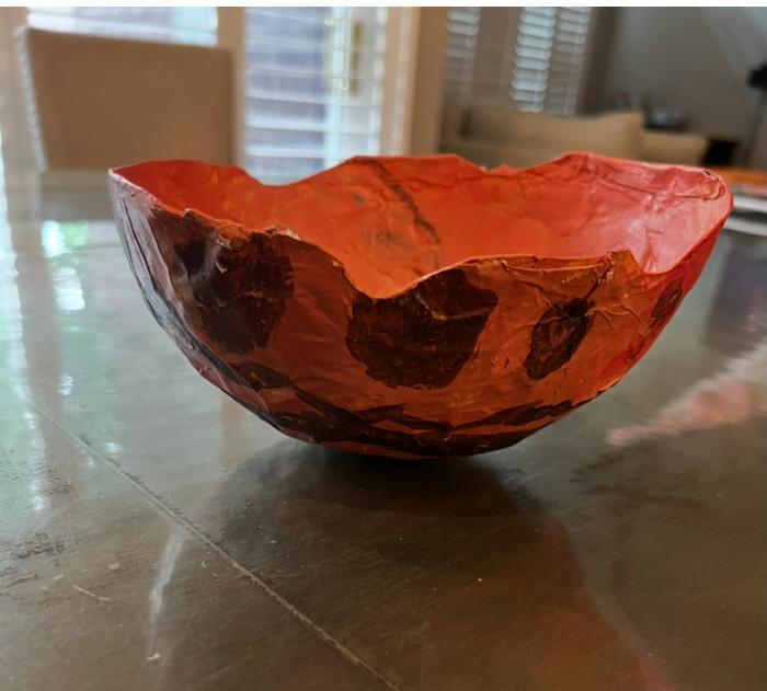 paper mache bowl
