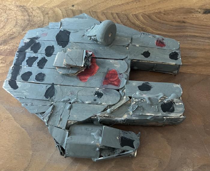 It is Han Solo's ship from star wars.