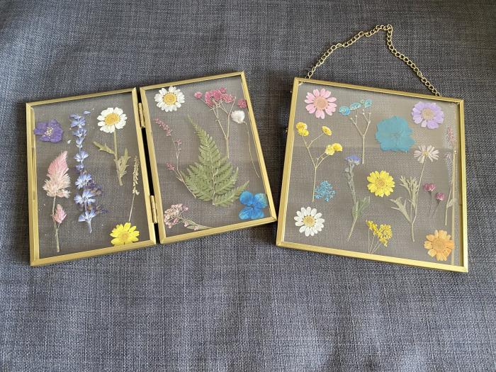 Pressed flowers frames. 