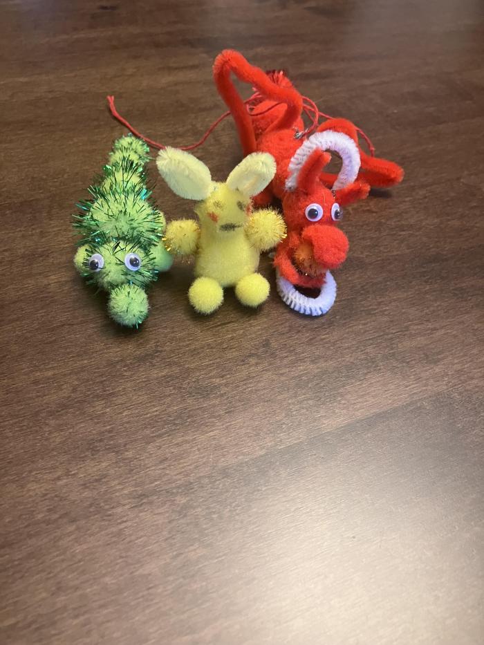 Alligator, Pikachu and Galaxy Dragon