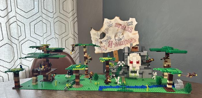 Fighting off the skeletons for the lost treasure!