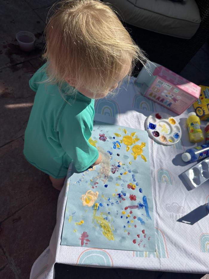 Vẽ bằng ngón tay của tôi!