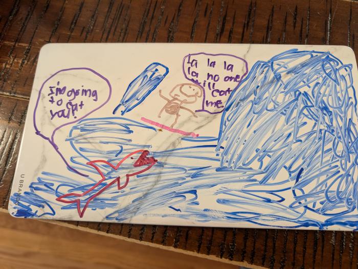 dry erase comic drawing