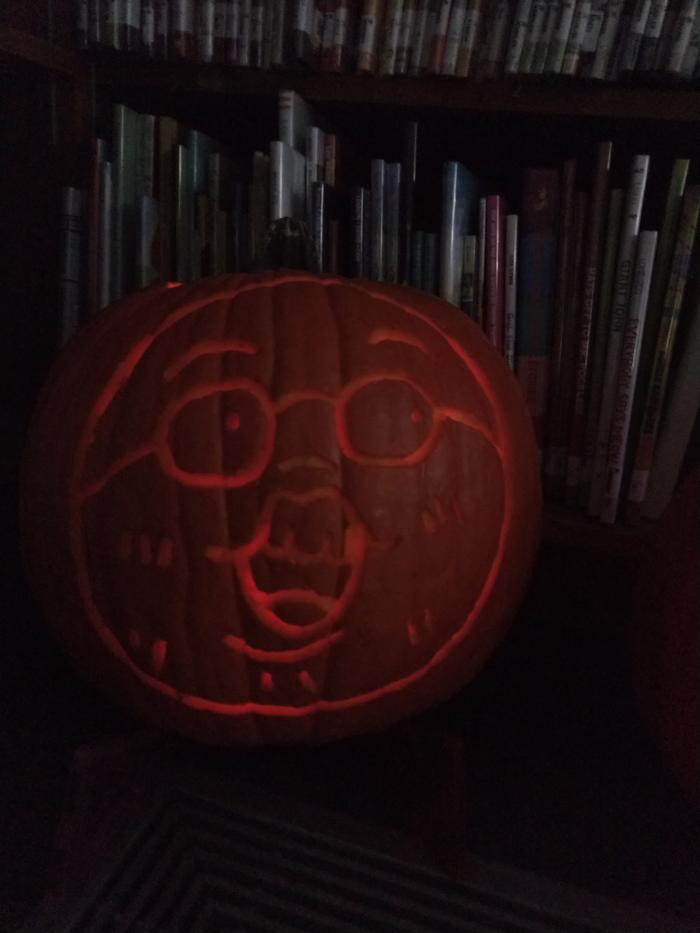 Philface on a Pumpkin