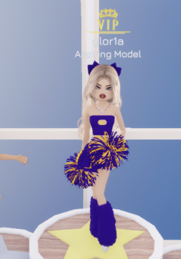 cheerleader outfit design in Dress to impress