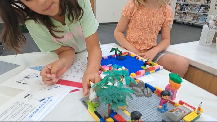 Mavis loves islands and she wanted to create her dream island for her friends.