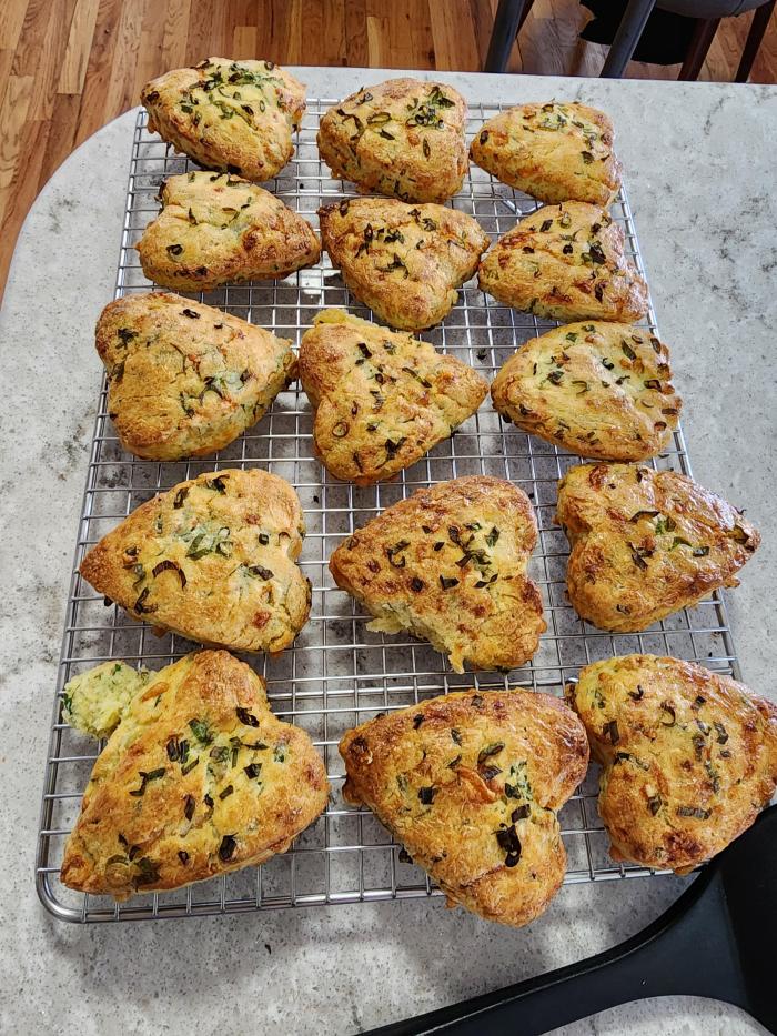 heart shaped scones